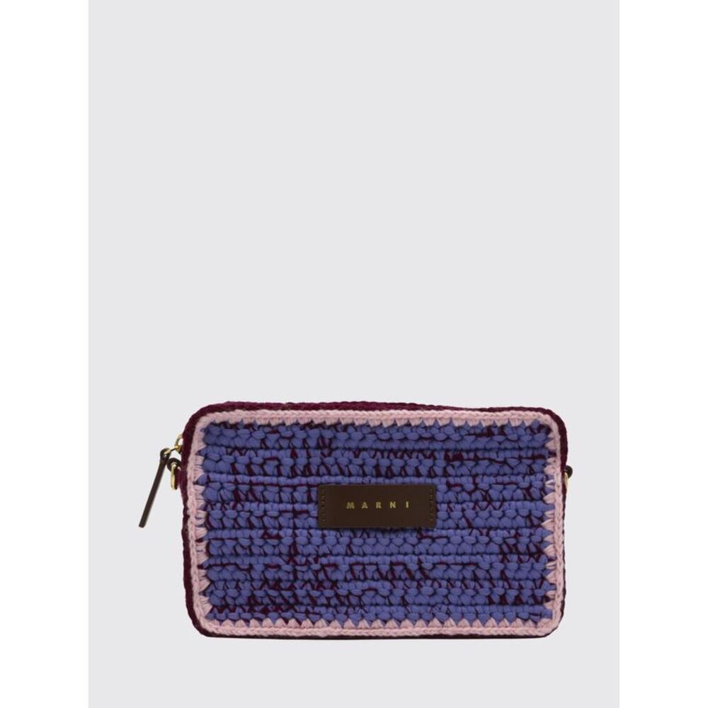 Marni Women Marni Small Crochet Wool Shoulder Bag With Adjustable Strap